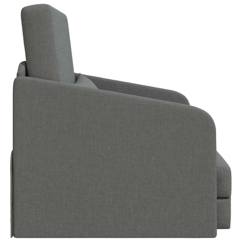 Sofa Bed 60cm Ciemnoszary tkanina