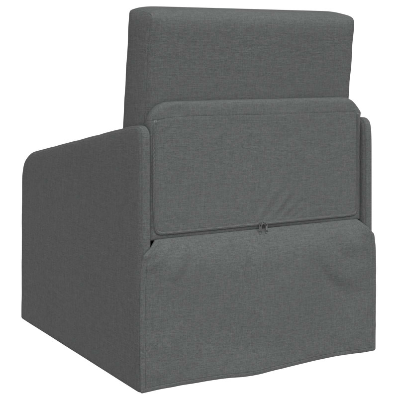 Sofa Bed 60cm Ciemnoszary tkanina