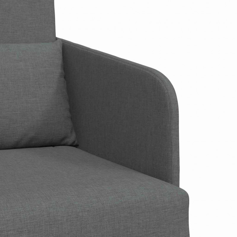 Sofa Bed 60cm Ciemnoszary tkanina