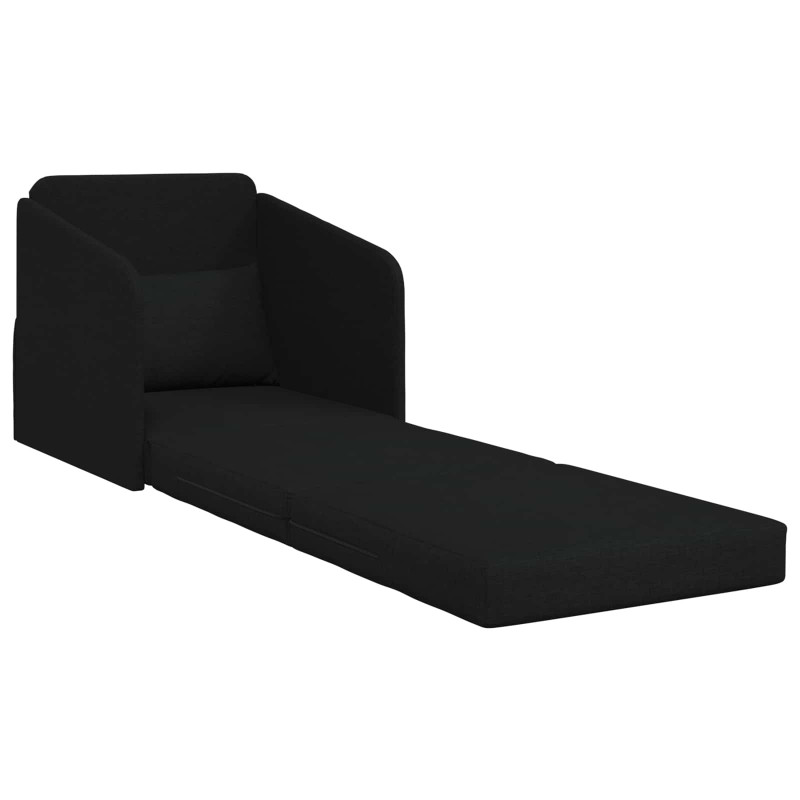 Sofa Bed 60cm Czarny tkanina