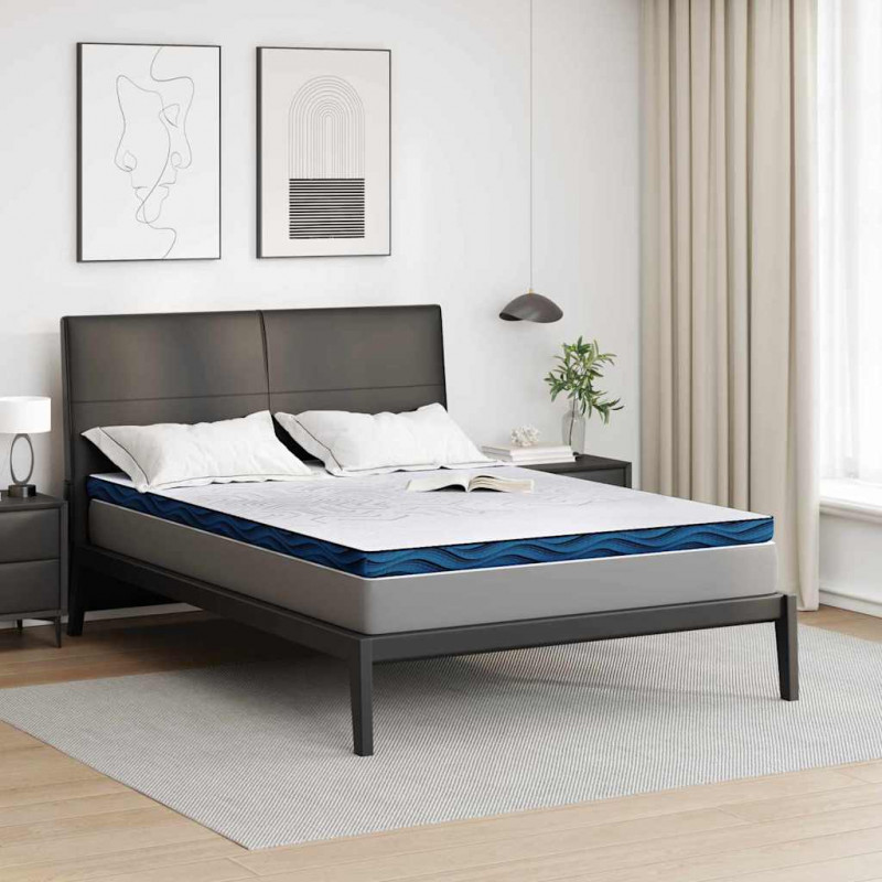 Nakładka na materac Biały 140 x 190 cm Tkanina żakardowa