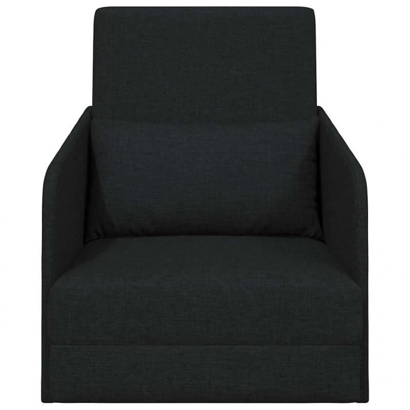 Sofa Bed 60cm Czarny tkanina