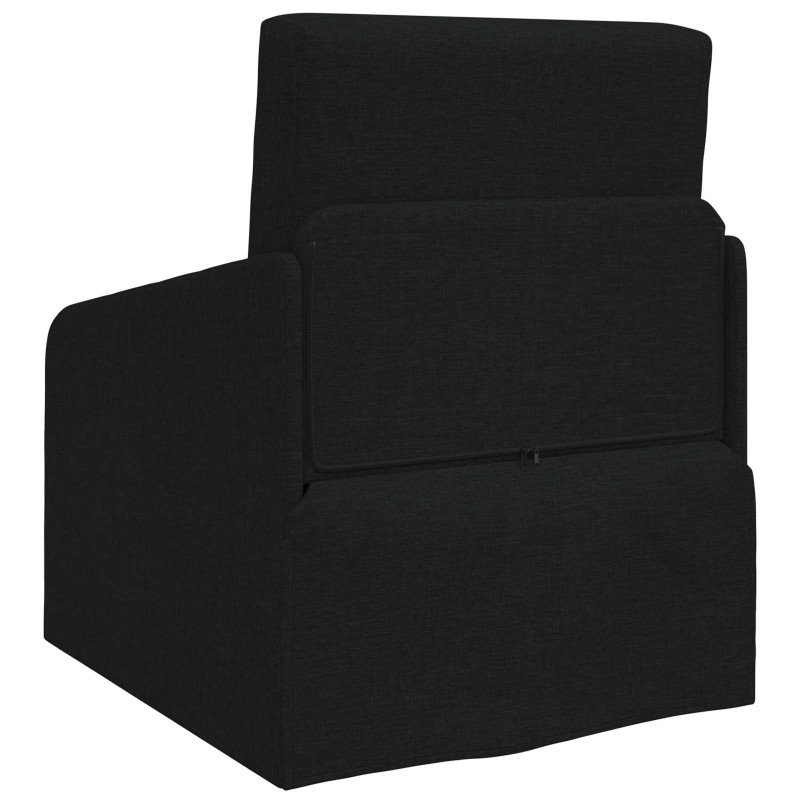 Sofa Bed 60cm Czarny tkanina