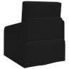Sofa Bed 60cm Czarny tkanina
