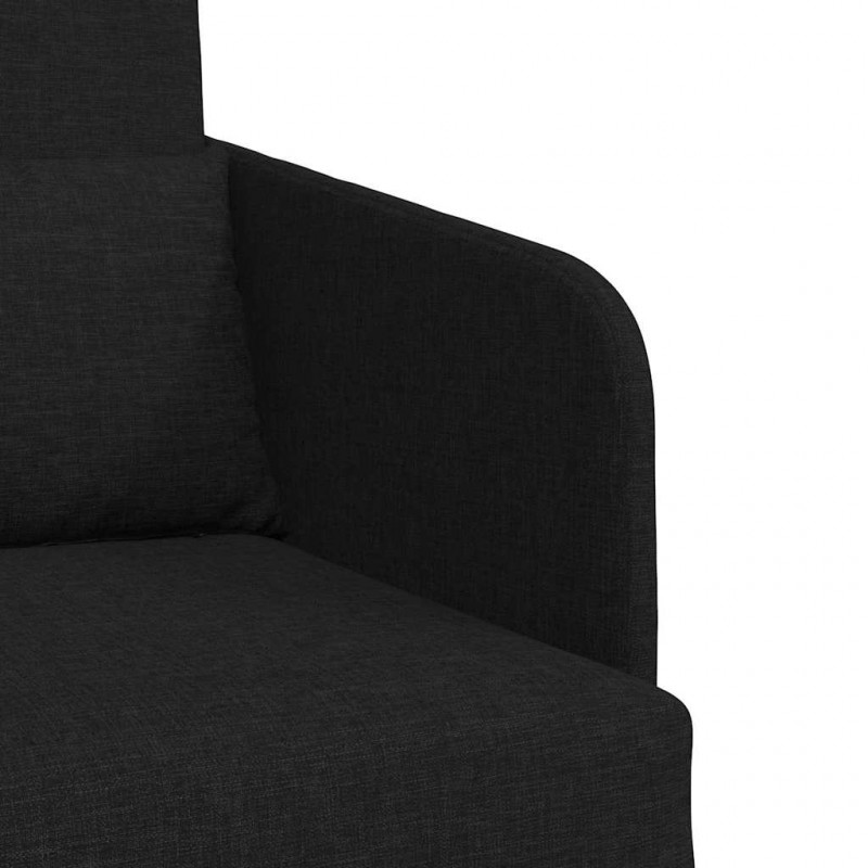 Sofa Bed 60cm Czarny tkanina