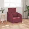 Sofa Bed 60cm Czerwone wino tkanina