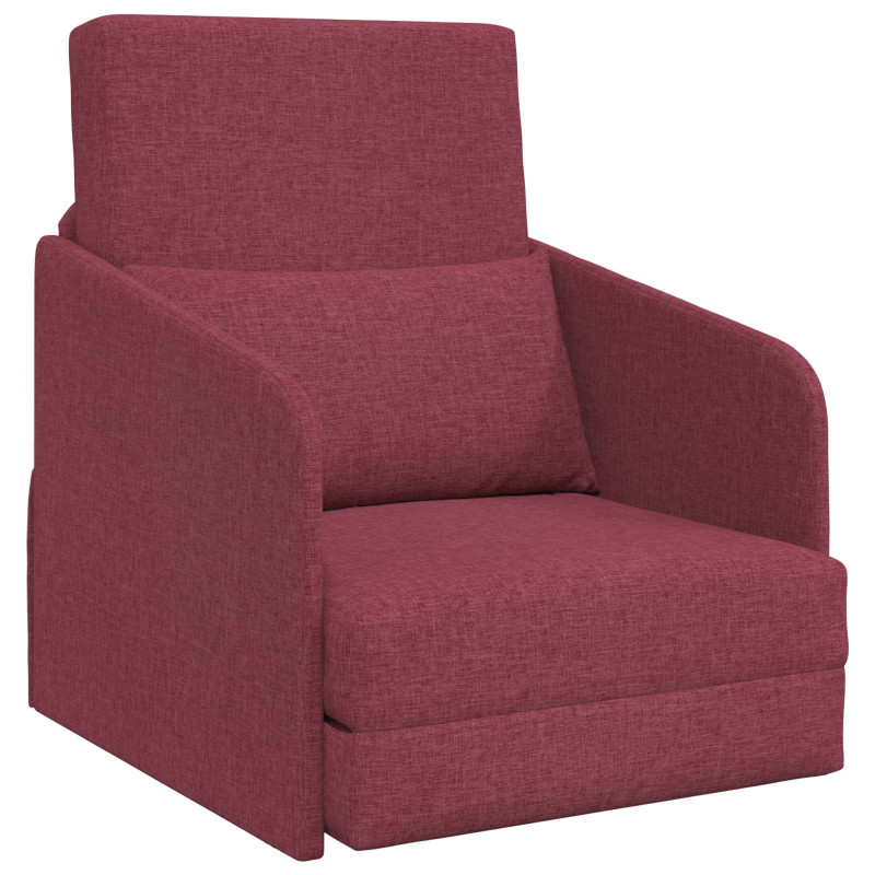 Sofa Bed 60cm Czerwone wino tkanina