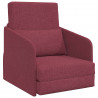 Sofa Bed 60cm Czerwone wino tkanina