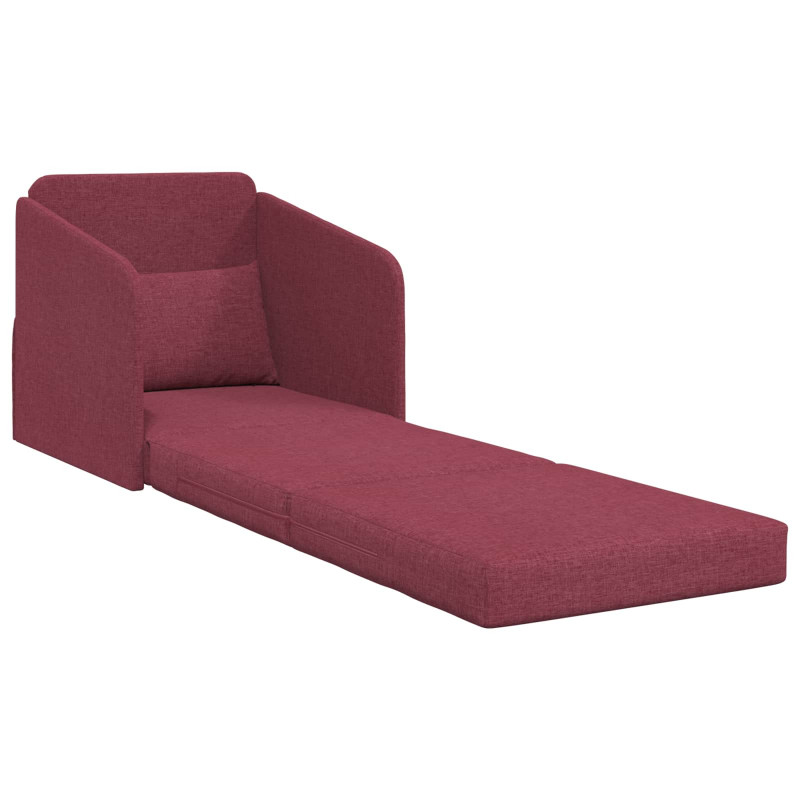 Sofa Bed 60cm Czerwone wino tkanina