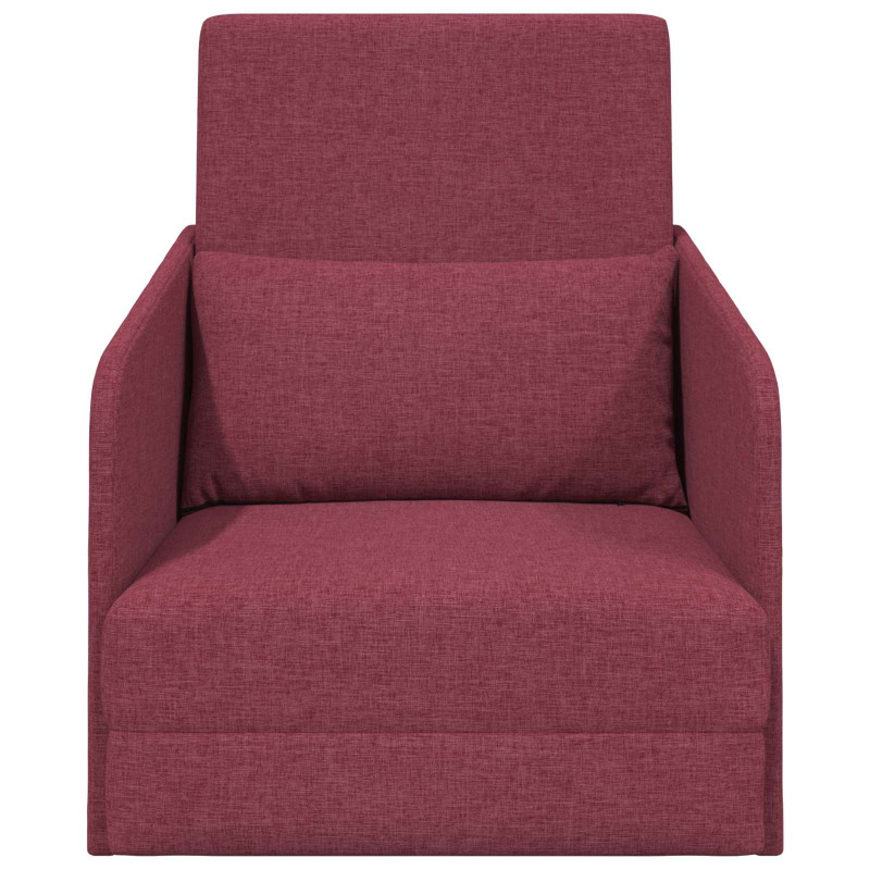 Sofa Bed 60cm Czerwone wino tkanina