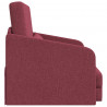 Sofa Bed 60cm Czerwone wino tkanina