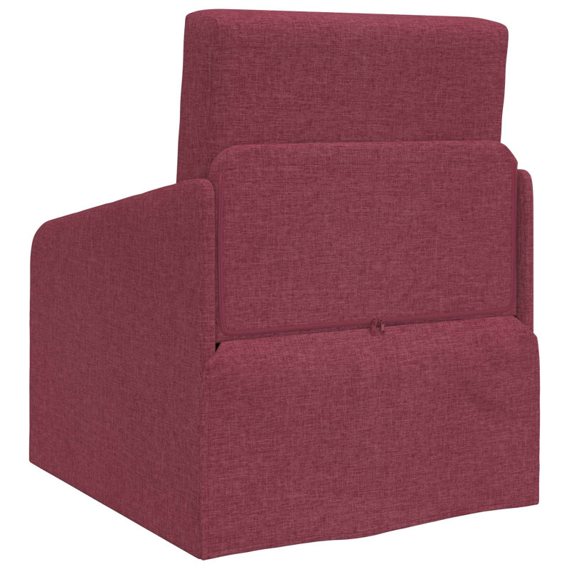 Sofa Bed 60cm Czerwone wino tkanina