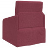 Sofa Bed 60cm Czerwone wino tkanina