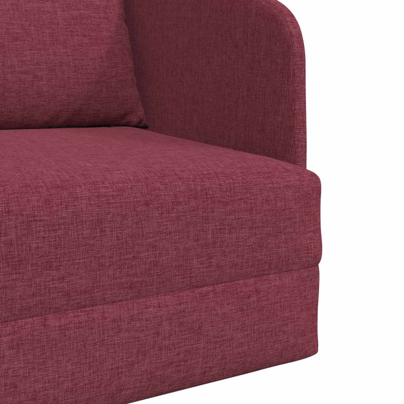 Sofa Bed 60cm Czerwone wino tkanina