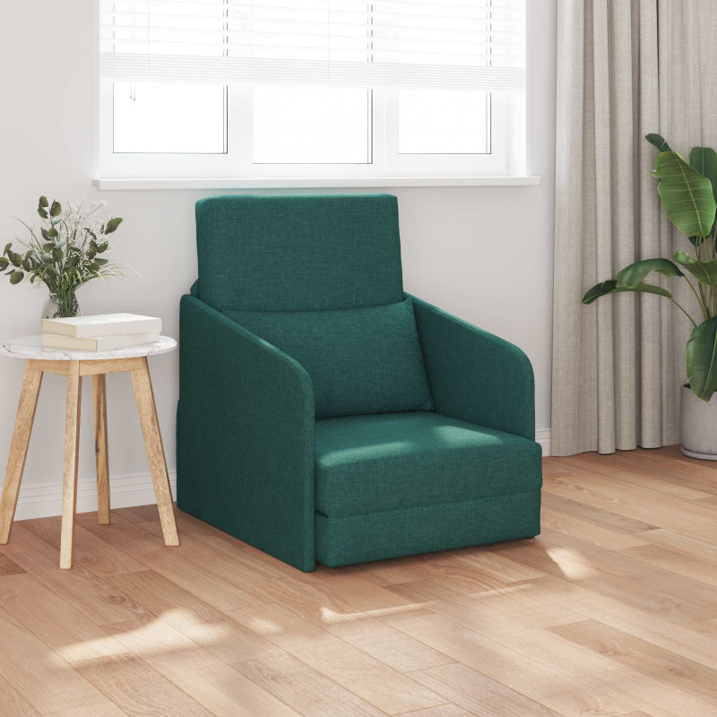 Sofa Bed 60cm Ciemna zieleń tkanina