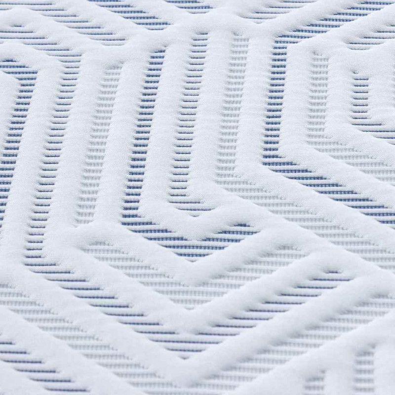Nakładka na materac Biały 160 x 200 cm Tkanina żakardowa