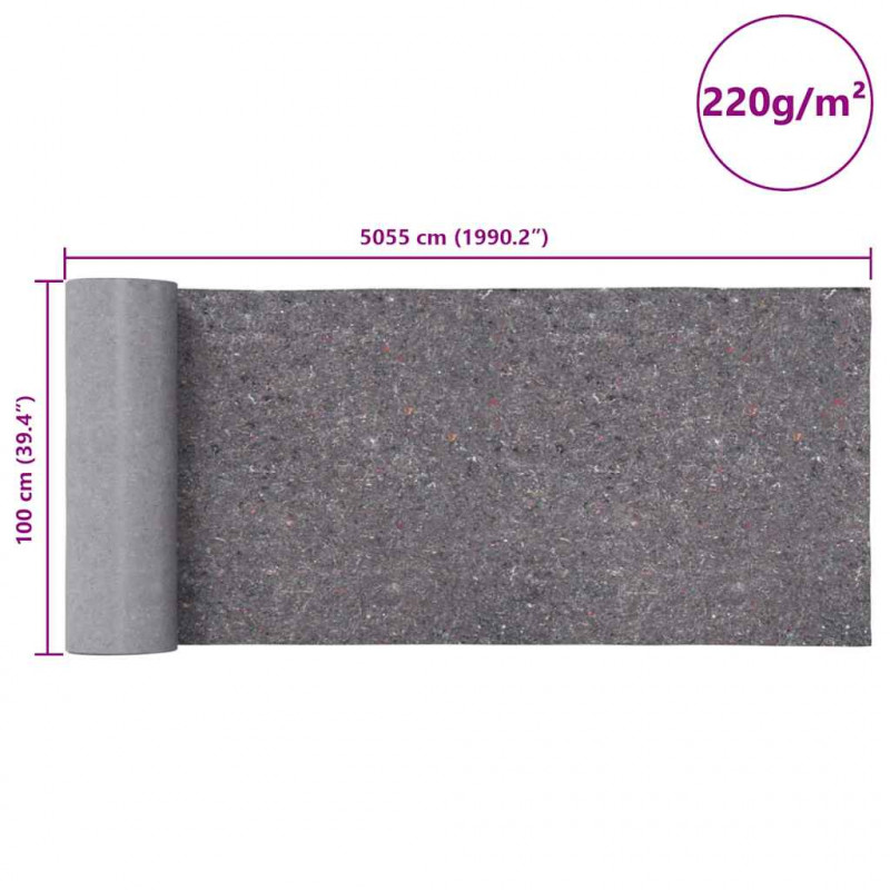 Polar malarski antypoślizgowy 50 m 220 g/m² Szary