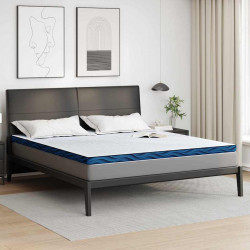 Nakładka na materac Biały 200 x 200 cm Tkanina żakardowa