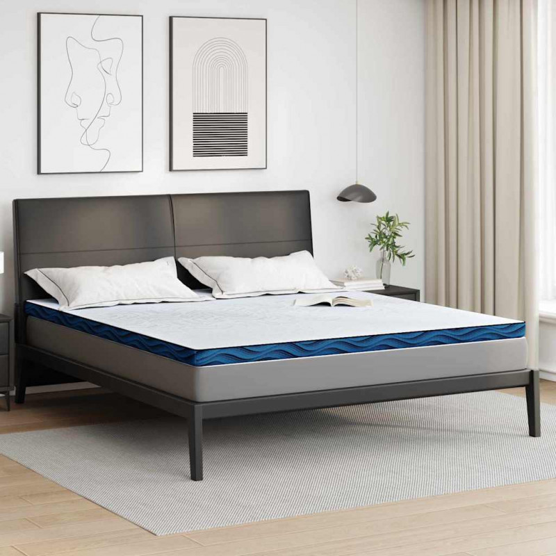 Nakładka na materac Biały 200 x 200 cm Tkanina żakardowa