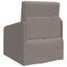 Sofa Bed 60cm Ciemnoszary tkanina