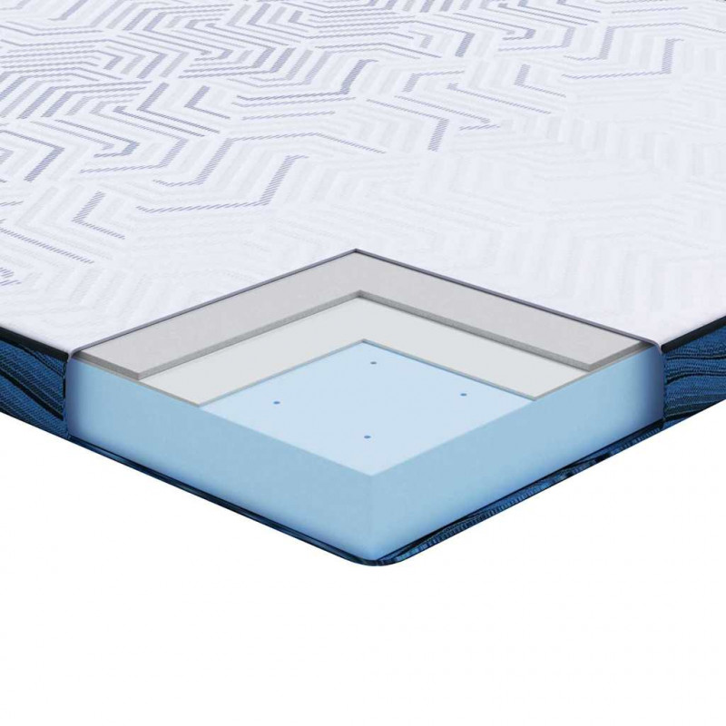 Nakładka na materac Biały 200 x 200 cm Tkanina żakardowa