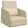 Sofa Bed 60cm Kremowy tkanina