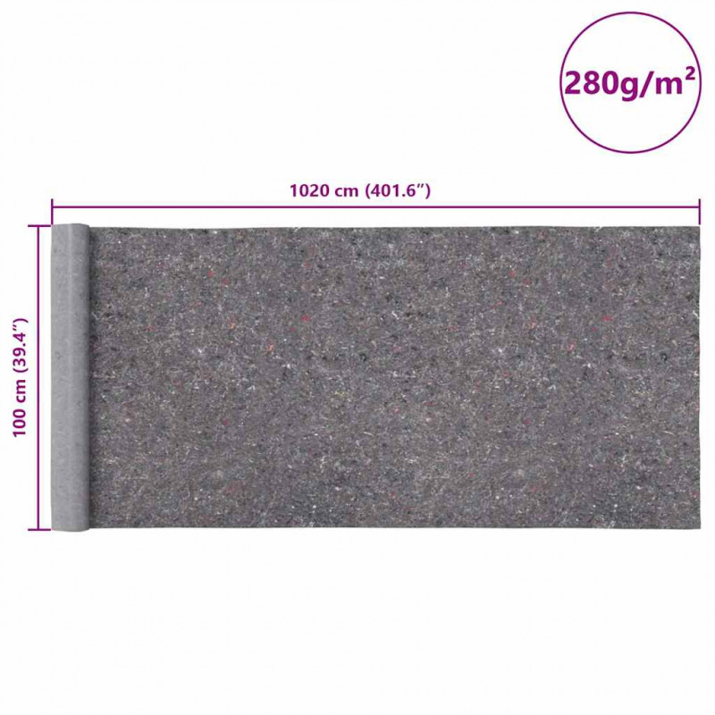 Polar malarski antypoślizgowy 10 m 280 g/m² Szary