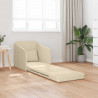 Sofa Bed 60cm Kremowy tkanina