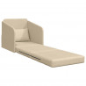 Sofa Bed 60cm Kremowy tkanina