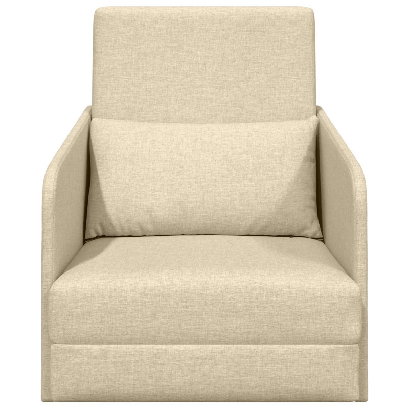Sofa Bed 60cm Kremowy tkanina
