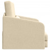 Sofa Bed 60cm Kremowy tkanina