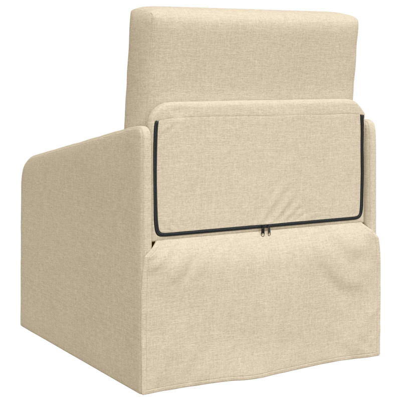 Sofa Bed 60cm Kremowy tkanina