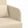 Sofa Bed 60cm Kremowy tkanina