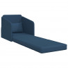 Sofa Bed 60cm Niebieski tkanina