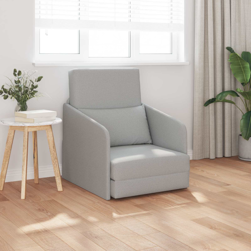 Sofa Bed 60cm Szary chmur tkanina