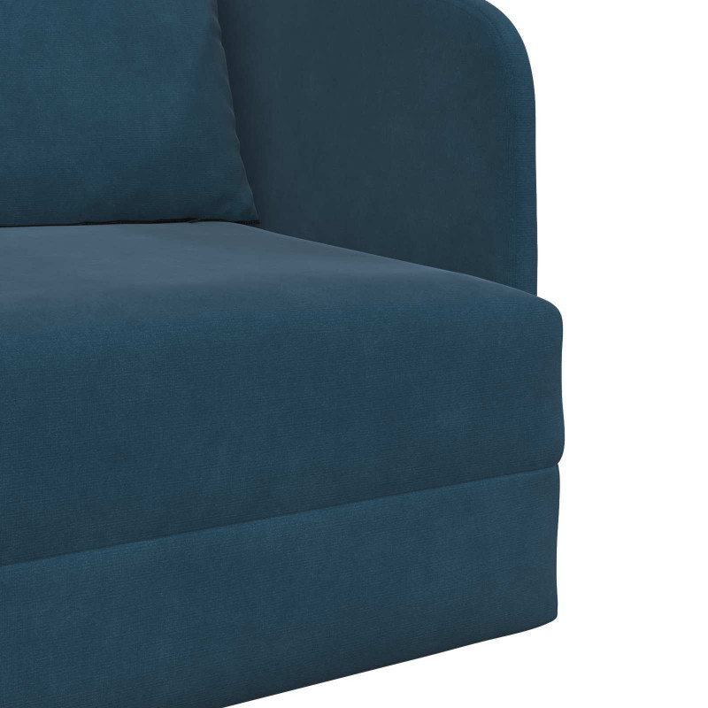 Sofa Bed Niebieski 65 x 80 x 83 cm Aksamit