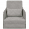Sofa Bed Jasnoszary 65 x 80 x 83 cm Aksamit