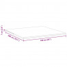 Nakładka na materac Biały 160 x 200 cm Tkanina żakardowa