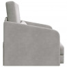 Sofa Bed Jasnoszary 65 x 80 x 83 cm Aksamit