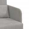 Sofa Bed Jasnoszary 65 x 80 x 83 cm Aksamit