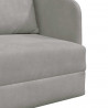 Sofa Bed Jasnoszary 65 x 80 x 83 cm Aksamit