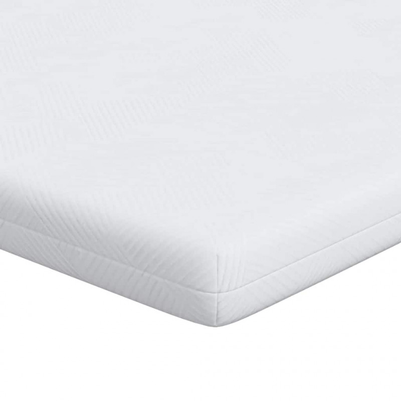 Nakładka na materac Biały 200 x 200 cm Tkanina żakardowa