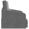 Sofa Bed Ciemnoszary 65 x 80 x 83 cm Aksamit