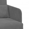 Sofa Bed Ciemnoszary 65 x 80 x 83 cm Aksamit