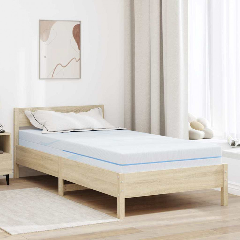 Materac Biały 100 x 200 cm Tkanina żakardowa