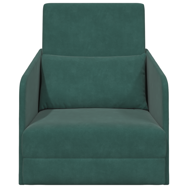 Sofa Bed Ciemna zieleń 65 x 80 x 83 cm Aksamit