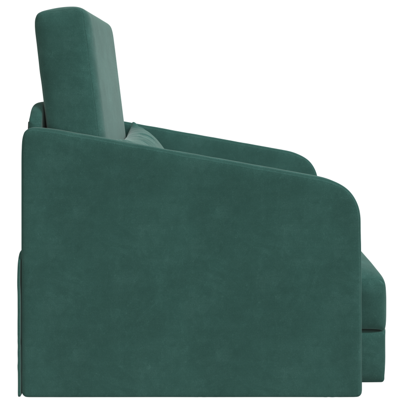 Sofa Bed Ciemna zieleń 65 x 80 x 83 cm Aksamit