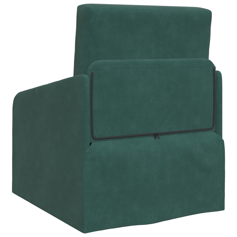 Sofa Bed Ciemna zieleń 65 x 80 x 83 cm Aksamit
