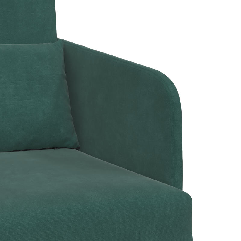 Sofa Bed Ciemna zieleń 65 x 80 x 83 cm Aksamit