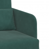 Sofa Bed Ciemna zieleń 65 x 80 x 83 cm Aksamit